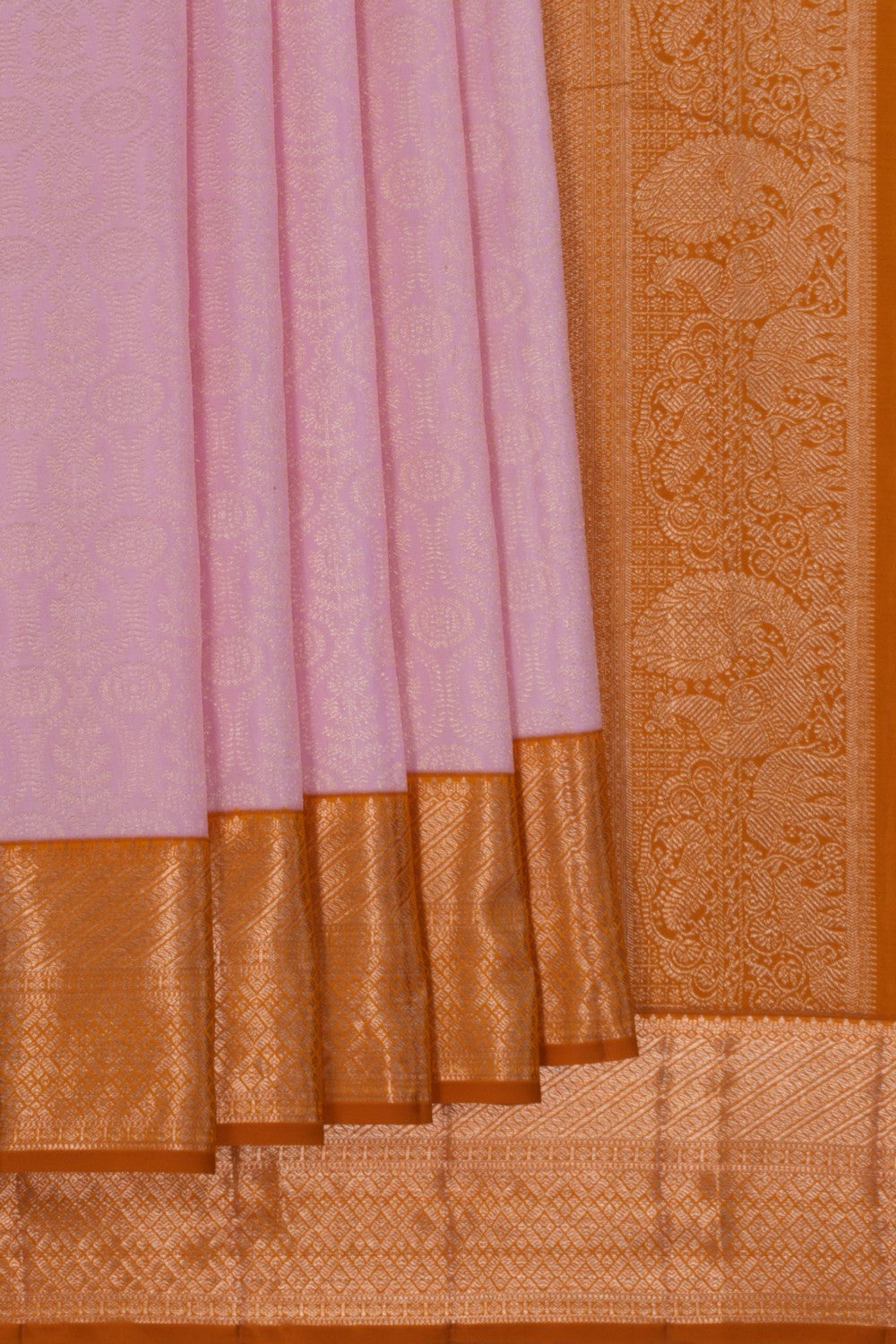 Image of Kanchipattu Brocade Pink Saree
